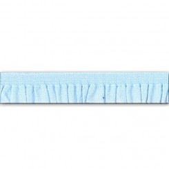Rüschenband Emma hellblau, 11 mm