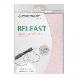 Zweigart Belfast Precut blush