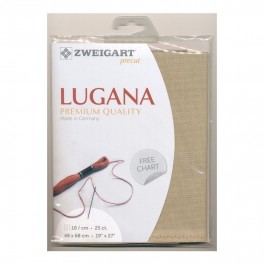 Zweigart Lugana sand, Premium Pack 48x68 cm