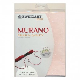 Zweigart Murano Zweigart Murano Splash rosé, Precut 48x68 cm