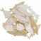 Holzsticker Fisch Mix gold-weiß, 24 Stück