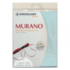 Zweigart Murano Splash mint, Precut 48x68 cm