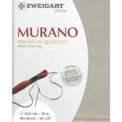 Zweigart Murano beige-grau, Precut 48x68 cm