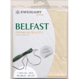 Zweigart Belfast &eacute;cru, Precut 48x68 cm