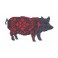 Schwein Kaleidoskop