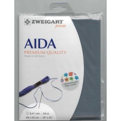 Aida mit 5,4 St./cm, flieder, Precut 48x53 cm