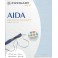 Aida mit 5,4 St./cm, zartblau, Precut 48x53 cm