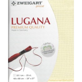 Zweigart Lugana beige, Precut 48x68 cm