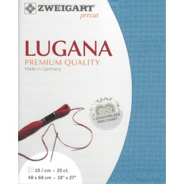 Zweigart Lugana jeansblau, Precut 48x68 cm