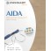 Aida Vintage mit 5,4 St./cm, milchkaffee, Precut 48x53 cm