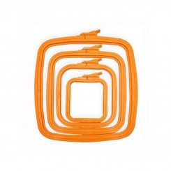 rechteckiger Plastik-Stickrahmen - 14,5 x 16,5 cm