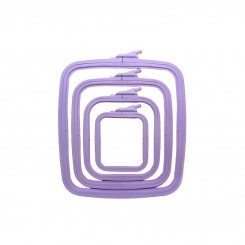 rechteckiger Plastik-Stickrahmen - 14,5 x 16,5 cm