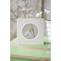 Passepartout-Karte "Schneeglöckchen"