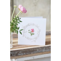 Passepartout-Karte "Stiefmütterchen"