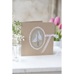 Passepartout-Karte "Gänsepaar"