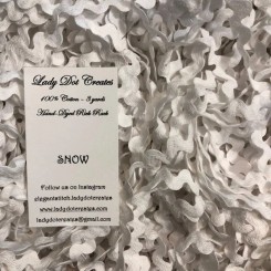 Zickzack-Borte - Snow