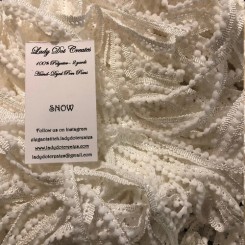 PomPom-Bändchen - Snow