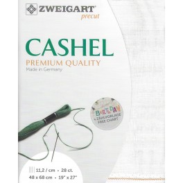 Zweigart Cashel petrol blue, Precut 48 x 68 cm