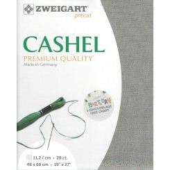 Zweigart Cashel helles khaki, Precut 48 x 68 cm