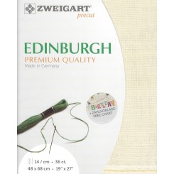 Zweigart Edinburgh creme, Precut 48x68 cm