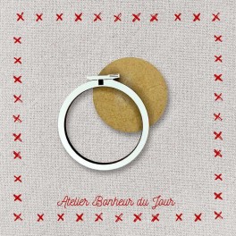 Deko-Stickringe mini - 4 cm | creme