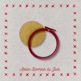 Deko-Stickringe mini - 4 cm | rot