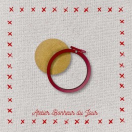 Deko-Stickringe mini - 2,4 cm | rot