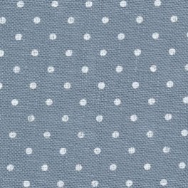 Zweigart Belfast Petit Point, blau mit wei&szlig;en Punkten
