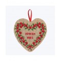 Coeur baies rouges - Noel (Stickpackung)