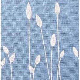 VH Leinenband "Wiesenzauber", blau, 34cm - L: 150cm